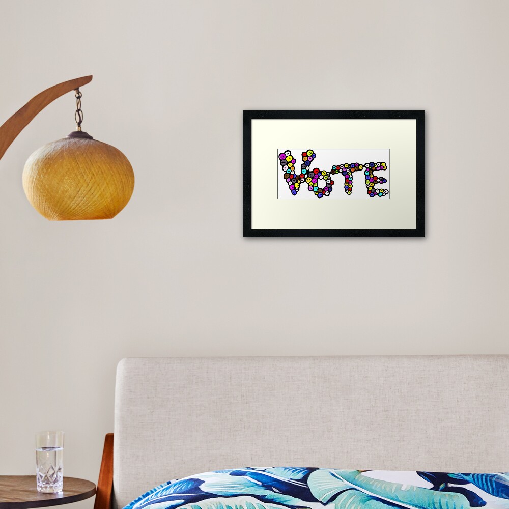 Vote Framed Art Print