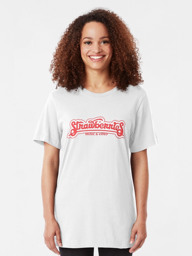 "Strawberries Music Store" Tshirt by semisweetshanno Redbubble