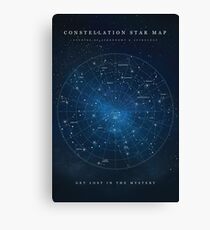 Constellation Star Map Canvas Print
