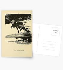 A Christmas Carol by Charles Dickens art by Arthur Rackham 1915 0050 On the Wings of the Wind Postcards