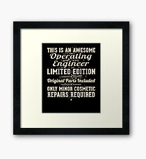 Operating Engineer Funny Job Gift Framed Print