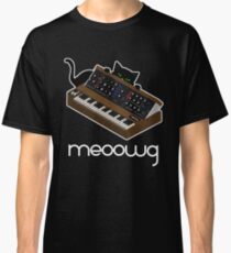 Camiseta clásica sintetizador gato maullido