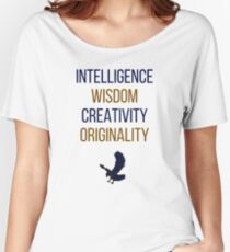 Blue words Women's Relaxed Fit T-Shirt