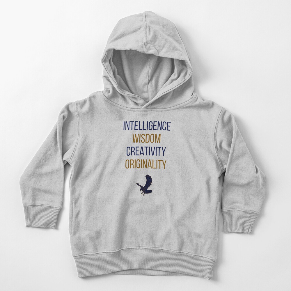 Blaue Wörter Kleinkind Hoodie