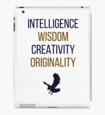 Blue words iPad Case/Skin