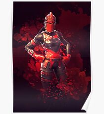 red knight poster poster - fortnite skins with red shirts