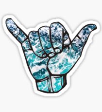 ocean waves shaka Sticker