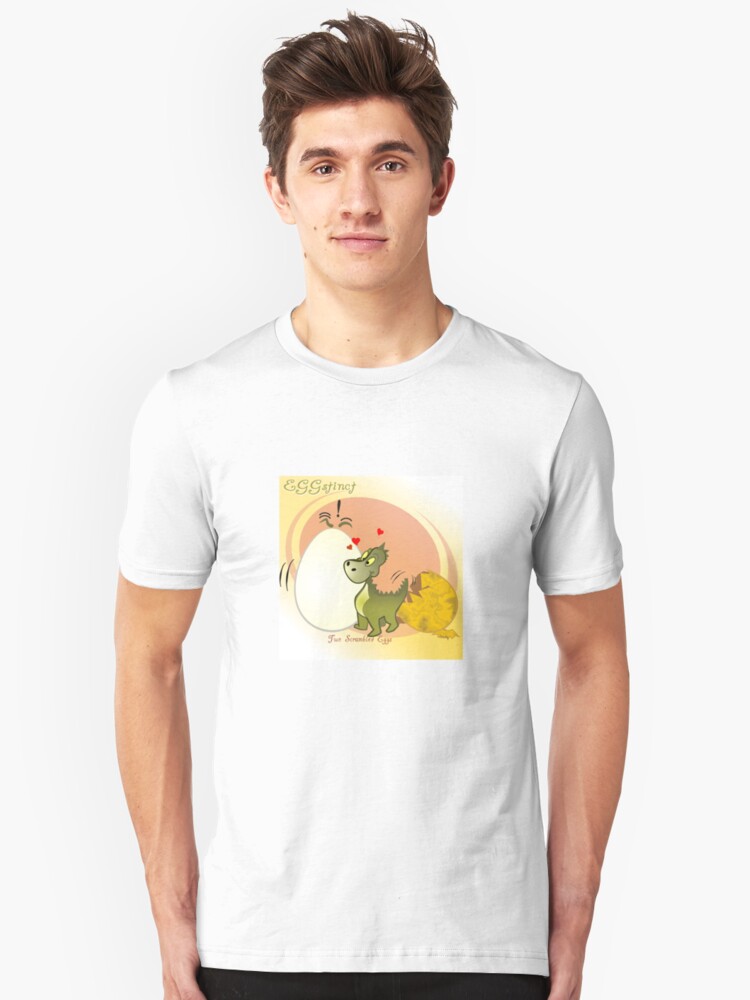 Alternate view of Two Scrambled Eggs - EGGstinct Slim Fit T-Shirt