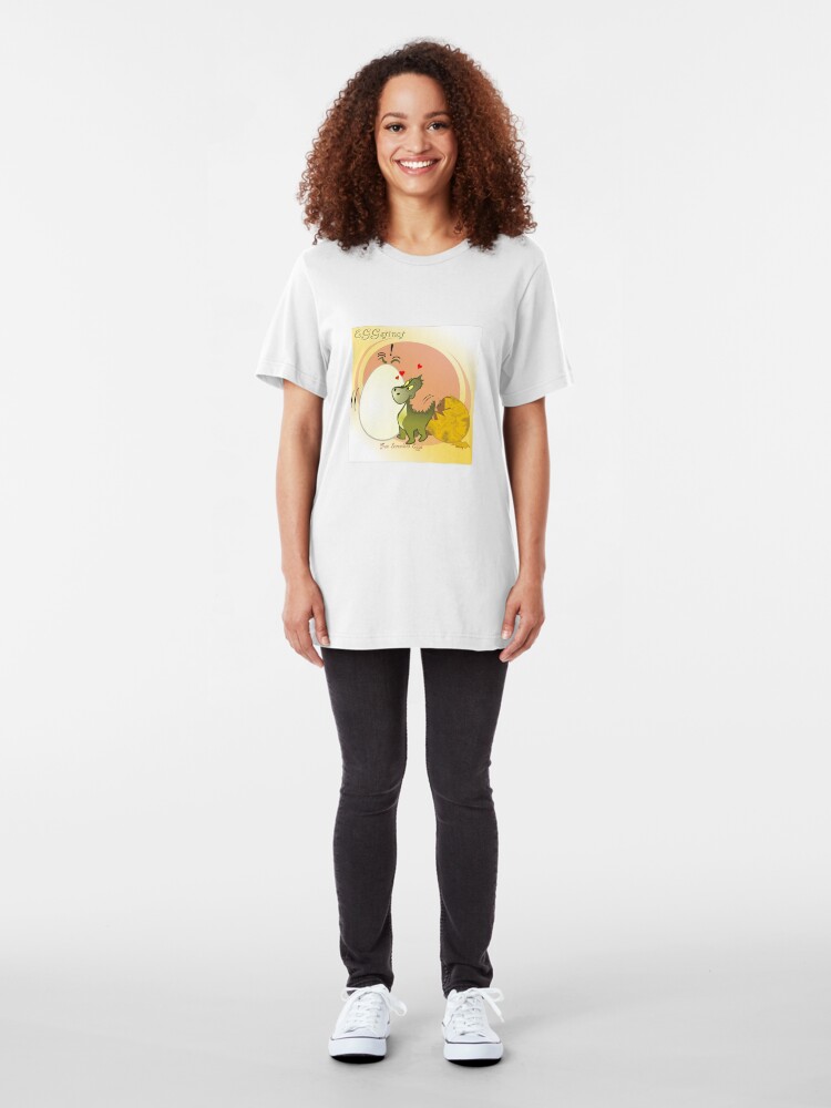 Alternate view of Two Scrambled Eggs - EGGstinct Slim Fit T-Shirt