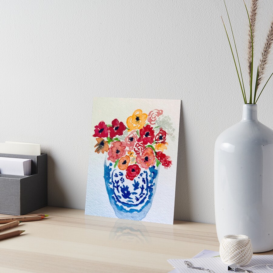 Summer Flowers Art Board Print