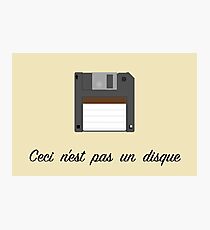 Ceci n'est pas un disque Photographic Print