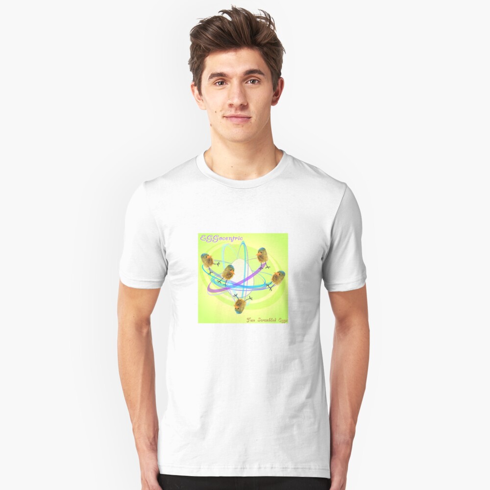 Two Scrambled Eggs - EGGocentric Slim Fit T-Shirt