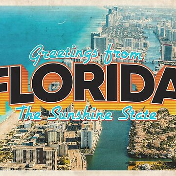 Greetings from Miami Florida, Gateway to the Americas Vintage Postcard