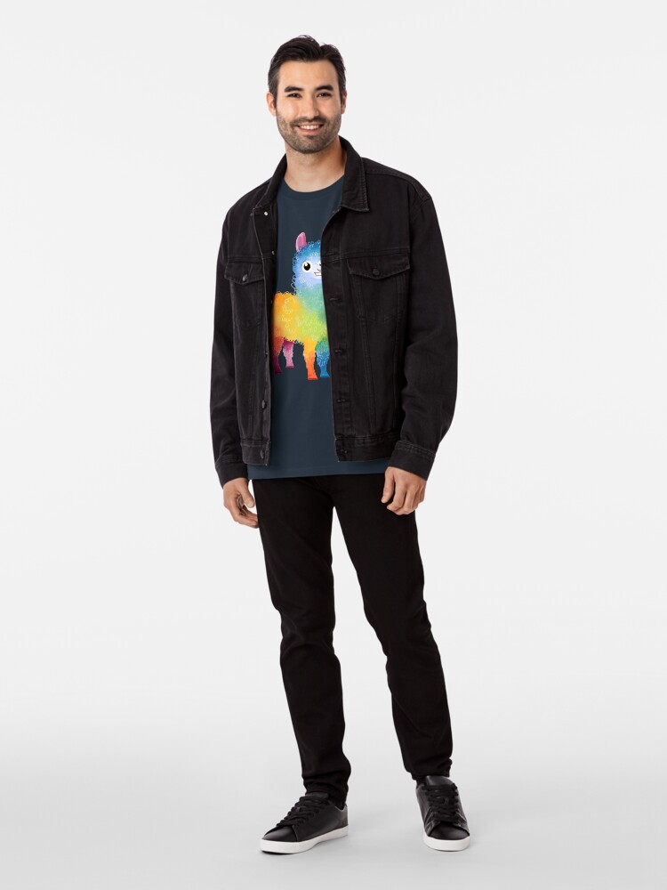 Alternative Ansicht von Regenbogen-Lama Premium T-Shirt