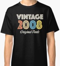Vintage Retro 2008 Birthday Original Parts Classic T-Shirt