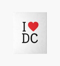 I Love District of Columbia Art Board