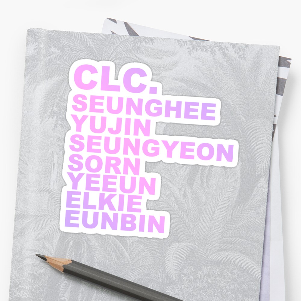 "CLC KPOP" Sticker by shannonpaints | Redbubble