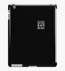 Named after gun man bun iPad Case/Skin