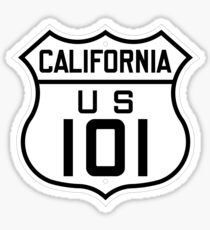 US Route 101 (California) 1926 Cutout Edition Sticker