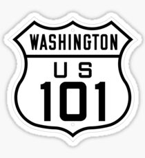 US Route 101 (Washington) 1926 Cutout Edition Sticker