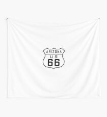 US Route 66 (Arizona) 1926 Cutout Edition Wall Tapestry