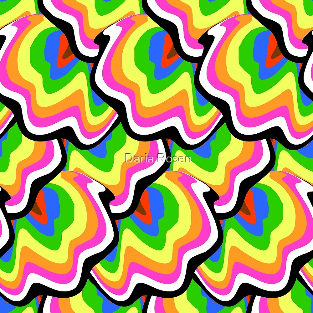 "Hippie pattern in rainbow colors" by Daria Rosen | Redbubble