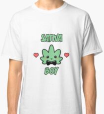 Sativa Boy Kawaii Weed Leaf Classic T-Shirt