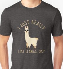 I Just Really Like Llamas OK Sunglasses Unisex T-Shirt