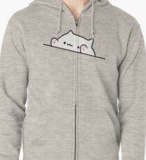 Bongo Cat Hoodie mit Reißverschluss