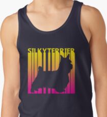 Retro 80s Silky Terrier Dog Tank Top