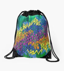 Inter-dimensional Highway by MelanieFarris Drawstring Bag