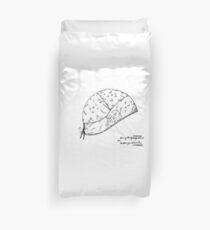 Water Polo Hat Vintage Patent Drawing Duvet Cover