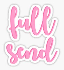 Full Send - Pink Sticker