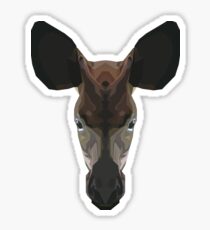 Topographic: Johnstoni (Okapi) Sticker