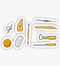 Pottery Clay Tool Sticker Set Sticker