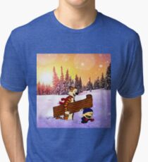 Calvin christmas Tri-blend T-Shirt