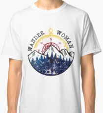 Camping Wander Woman Hiking Vintage Classic T-Shirt