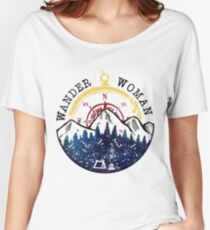 Camping Wander Woman Hiking Vintage Women's Relaxed Fit T-Shirt