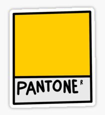 yellow pantone Sticker