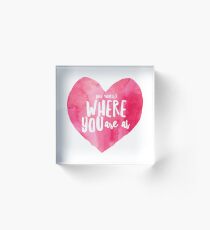 Love Yourself Acrylic Block