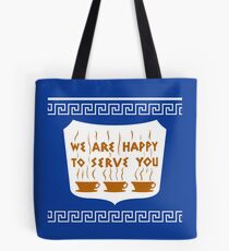 Bolsa de tela NYC Greek Anthora Coffee Cup Design