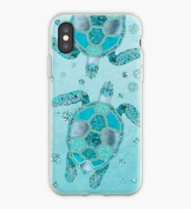 Glamour Aqua Turquoise Turtle Unterwasserlandschaft iPhone-Hülle & Cover