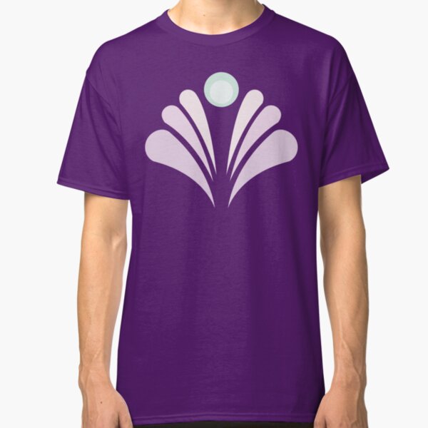 Geometric Pattern: Art Deco: Peacock: Marshmallow Classic T-Shirt