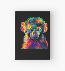 Cute Baby Monkey Colored Design Hardcover Journal