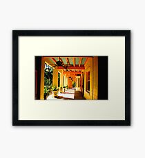 Fans in the Outside Hall Framed Print