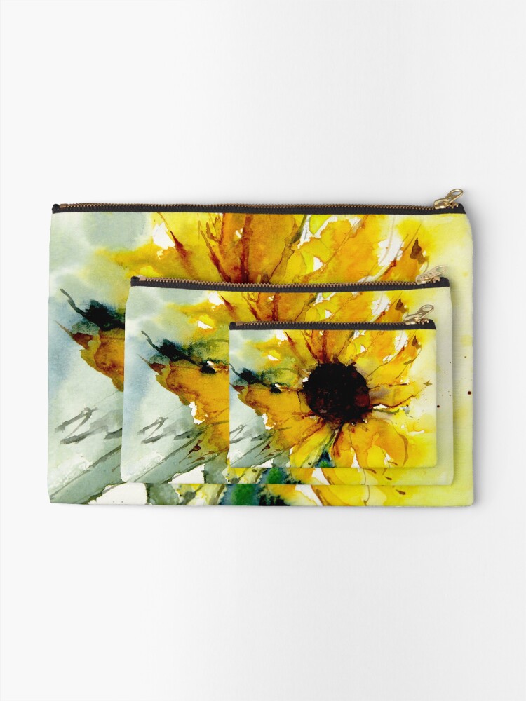 Alternate view of sunflower Zipper Pouch