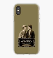 Charlie Chaplin Quotes - "Why Should Poetry Have To Make Sense?" iPhone Case