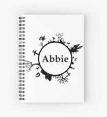 Halloween Name Abbie Spiral Notebook