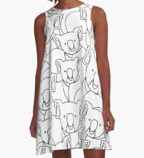 Minimalist Koala A-Line Dress