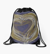 Hearts Of Gold Drawstring Bag